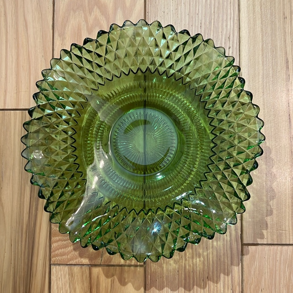 COPY - Vintage || Emerald Green Glass|| Candy Dish || Trinket Dish ||1950s